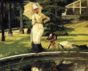 詹姆斯 蒂索 : In an English Garden